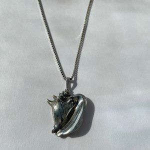 Sterling Silver Conch Necklace